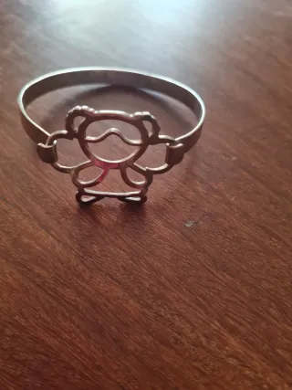 Pulsera niña plata.