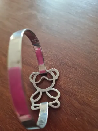 Pulsera niña plata.