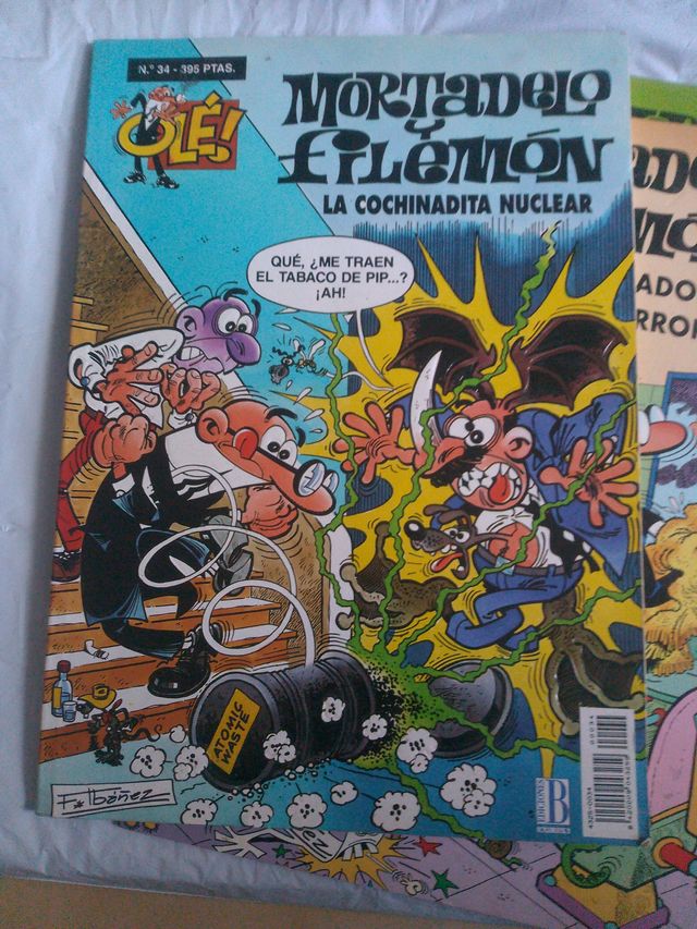 3 tebeos de Mortadelo y Filemón .
