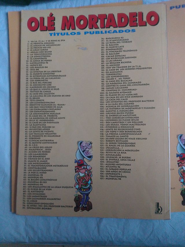 3 tebeos de Mortadelo y Filemón .