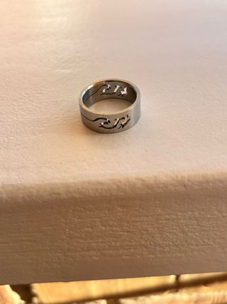 Anillo Acero Tribal Hombre