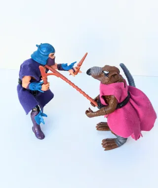 FIGURAS SHREDDER Y SPLINTER 1988 TORTUGAS NINJA