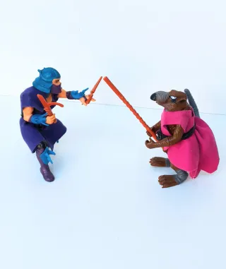 FIGURAS SHREDDER Y SPLINTER 1988 TORTUGAS NINJA