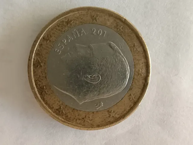 Moneda 1 Euro España Rey Felipe VI