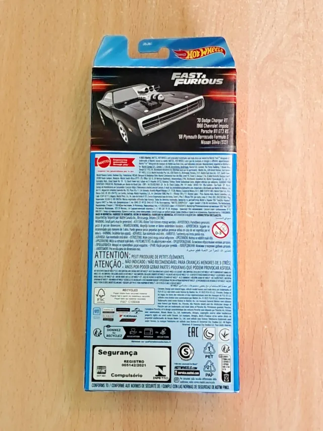 Hot Wheels Pack 5 Fast and Furious