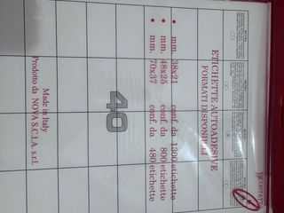 Etichette Autoadesive A4 - 20 Fogli