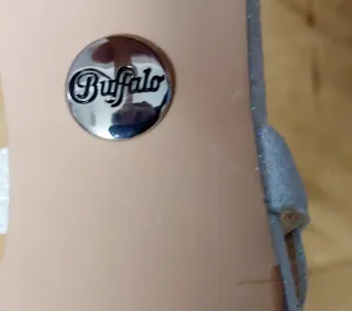 Buffalo 38 Zapatos Tacón Mariposas Blancos