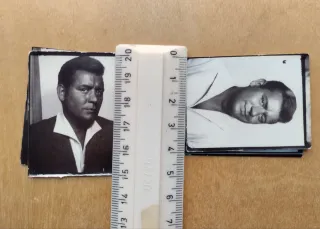 Lote 6 fotos antiguas fotomatón hombre