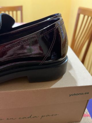 Mocasines charol piel T.37