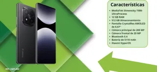 Xiaomi Redmi Note 14 Pro 5G 12GB/512GB Negro