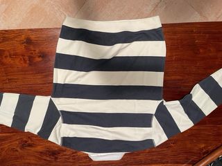 Jersey Zara Rayas Blanco y Negro