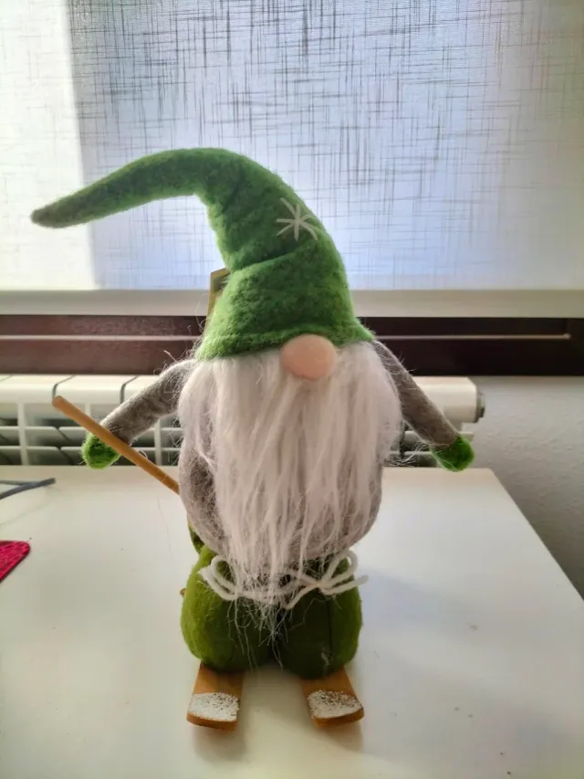 Gnomo de Navidad con Gorro Verde