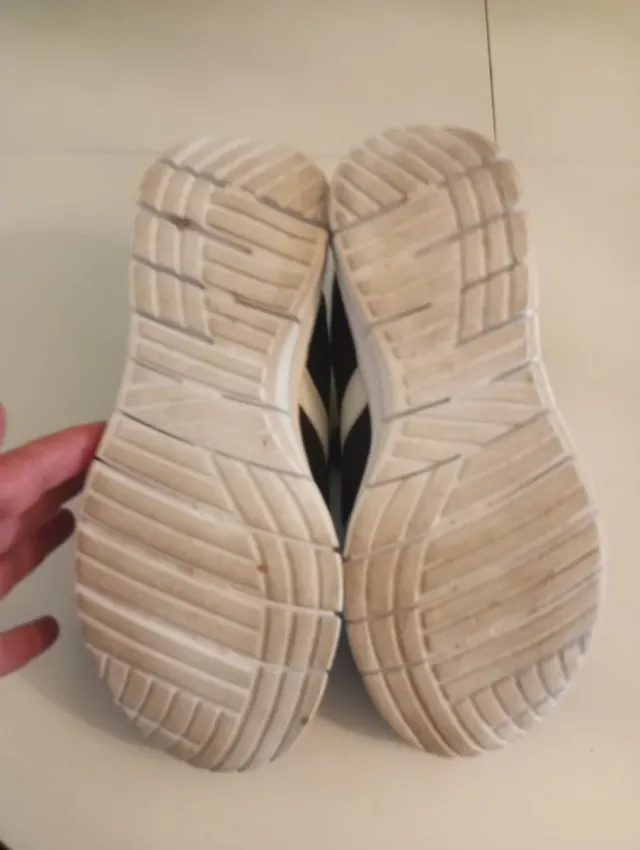 Playeros Mujer Talla 38 Negro y Blanco