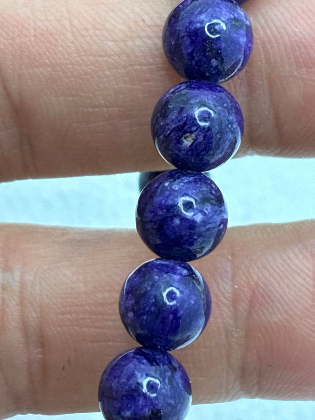 Autentico braccialetto Charoite viola