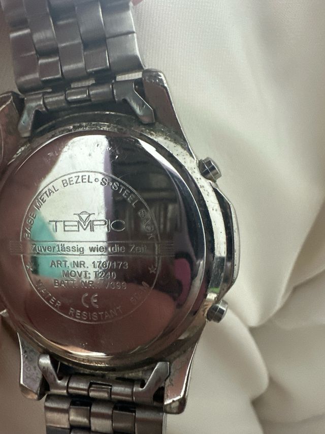 Reloj Tempic Cronógrafo Digital Analógico Azul