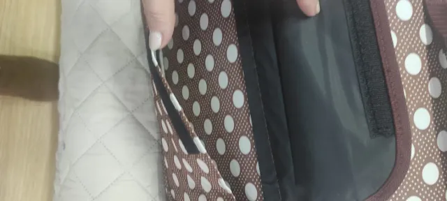 Transportín para mascotas con lunares