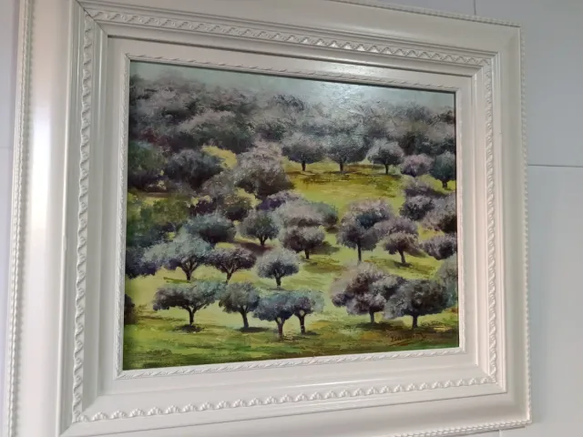 Cuadro Grande Campo de Olivos Realista