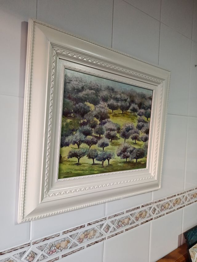 Cuadro Grande Campo de Olivos Realista