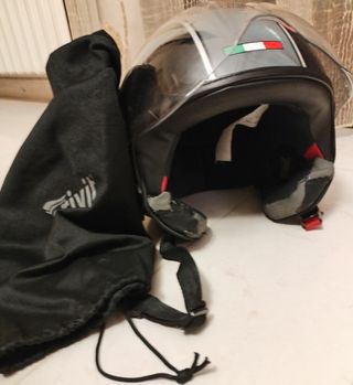 Casco Moto Crivit Nero Visiera Protettiva