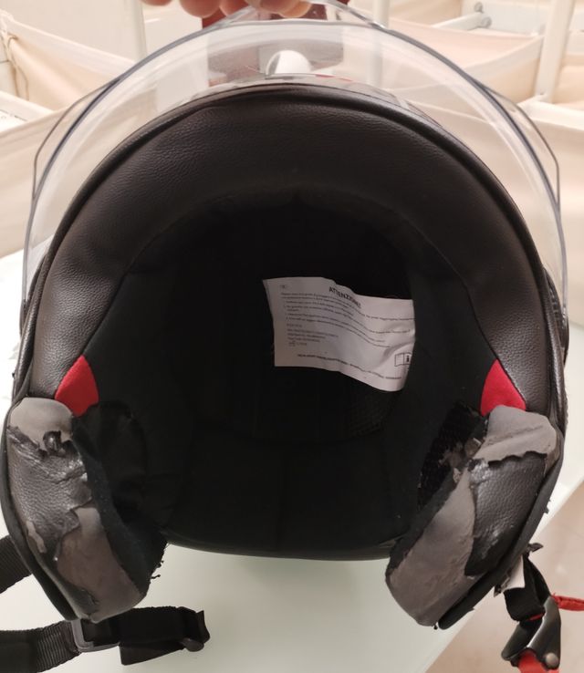 Casco Moto Crivit Nero Visiera Protettiva