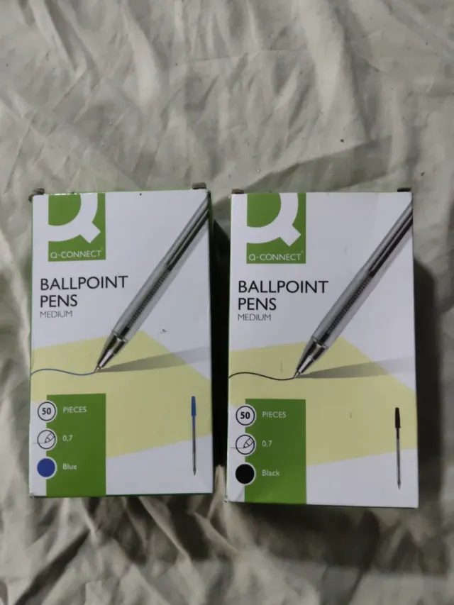 100 penne Q-Connect Medium da 0,7 mm (50 pezzi)