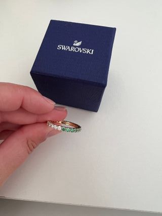 Anillo Swarovski bicolor