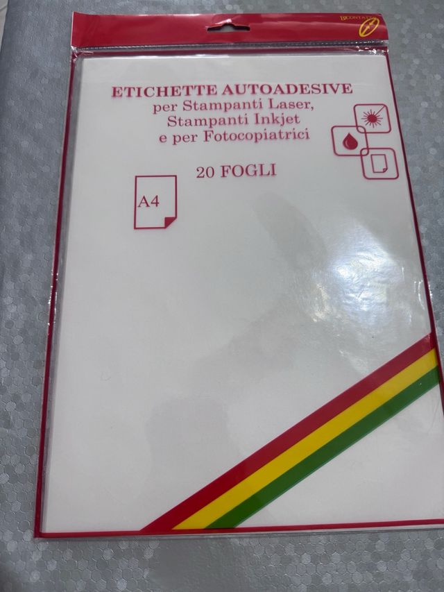 Etichette Autoadesive A4 20 Fogli