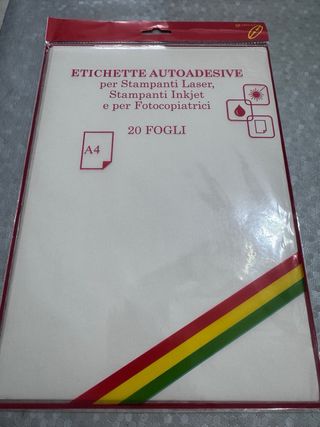 Etichette Autoadesive A4 20 Fogli