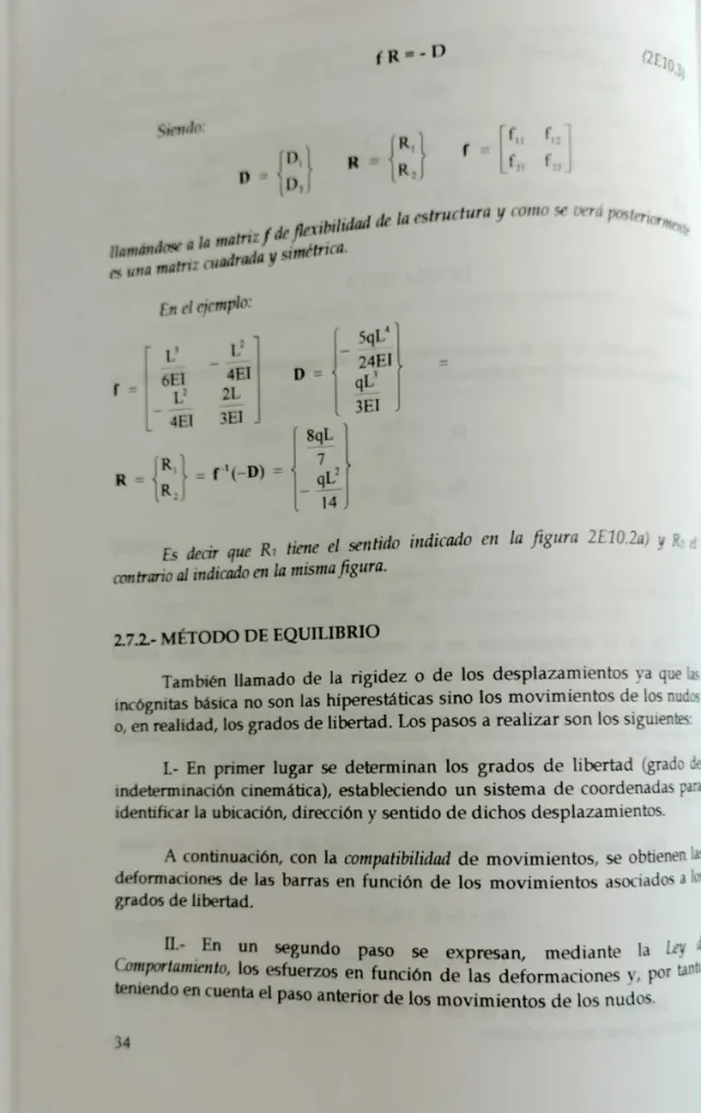 Teoría de Estructuras.