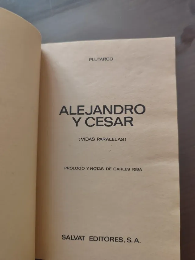 Alejandro y César: vidas paralelas