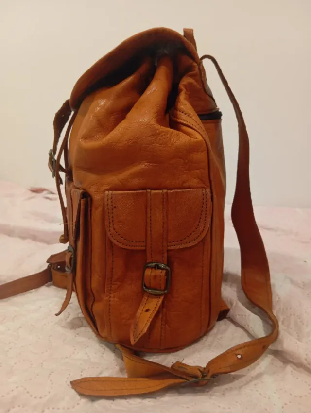 Mochila Cuero Vintage Unisex