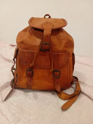 Mochila Cuero Vintage Unisex