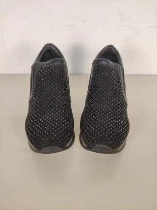 Sneakers con zeppa donna nere