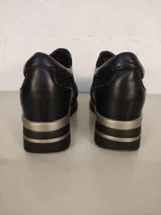 Sneakers con zeppa donna nere