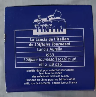 Tintin Coche 1/43 26 Lancia del italiano