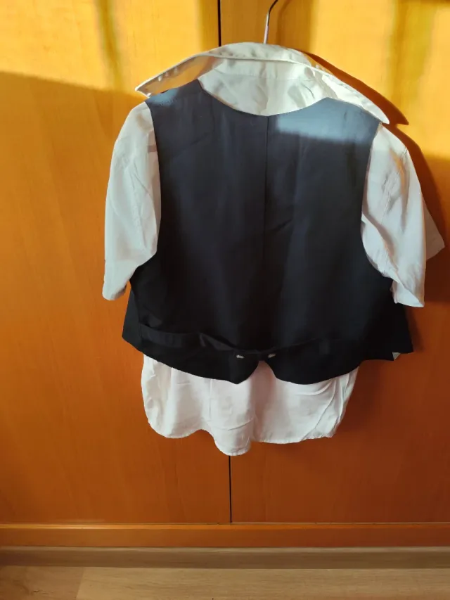 Conjunto 3 piezas niño T.6 azul marino