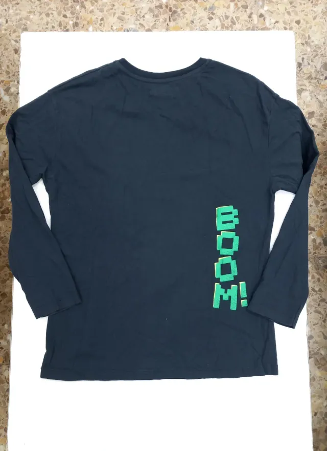 Camiseta Minecraft Manga Larga 10 Años