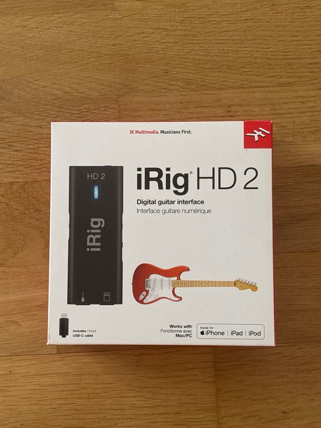 iRig HD 2 sin uso 24-bit/96 kHz