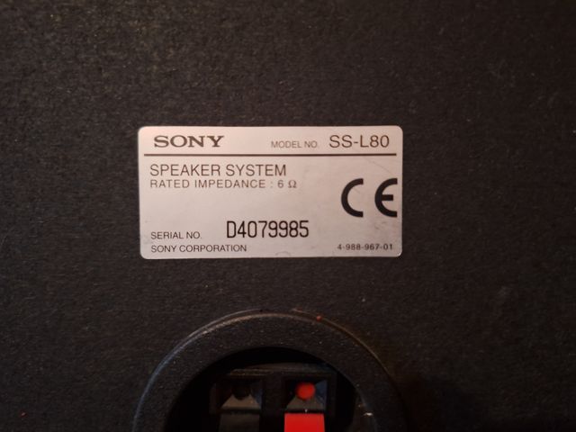 Sistema surround Sony HCD-RX80
