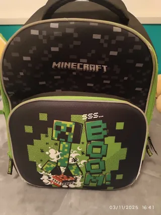 Mochila Escolar Minecraft Creeper