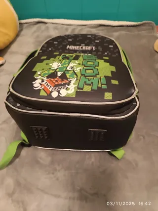 Mochila Escolar Minecraft Creeper