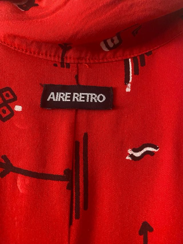 Vestido largo Aire retro estampado 
talla xs-S