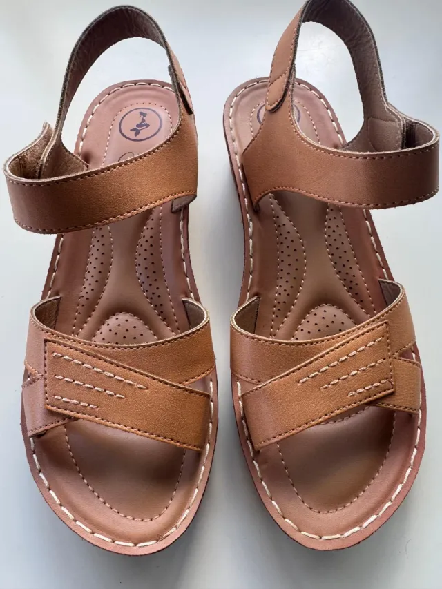 Sandalias Laik Piel Beige