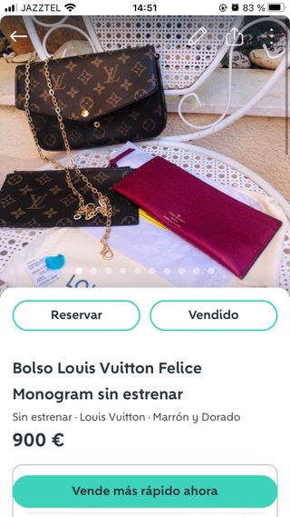 Bolso Louis Vuitton Felice Monogram sin estrenar