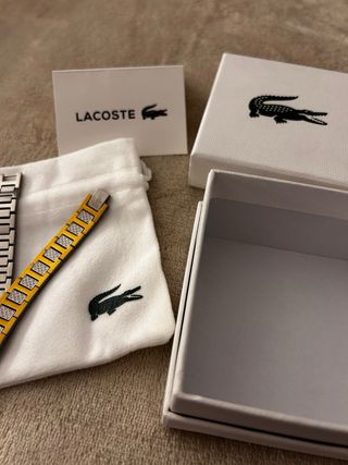 Pulsera Lacoste Plateada y Dorada