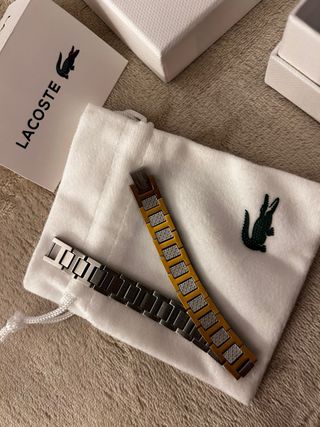 Pulsera Lacoste Plateada y Dorada