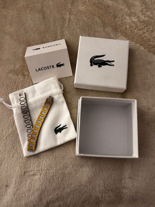 Pulsera Lacoste Plateada y Dorada