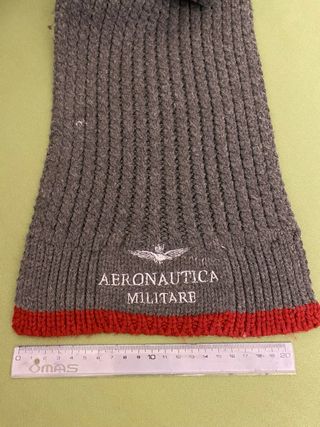 Sciarpa Aeronautica Militare Uomo Grigia Rossa