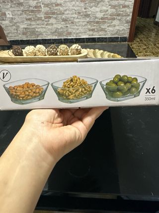 Bol aperitivos cristal