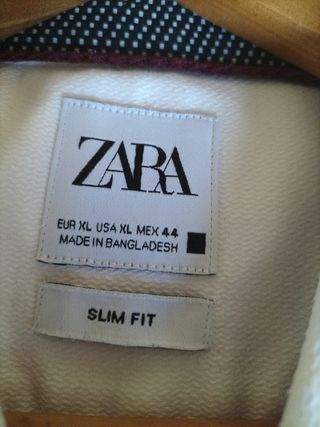 Camisa Zara Blanca Talla XL. Sin usar. Entallada.